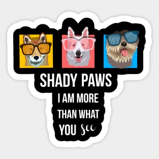 Shady Paws Dogs Wearing Oversized Sunglasses Sticker